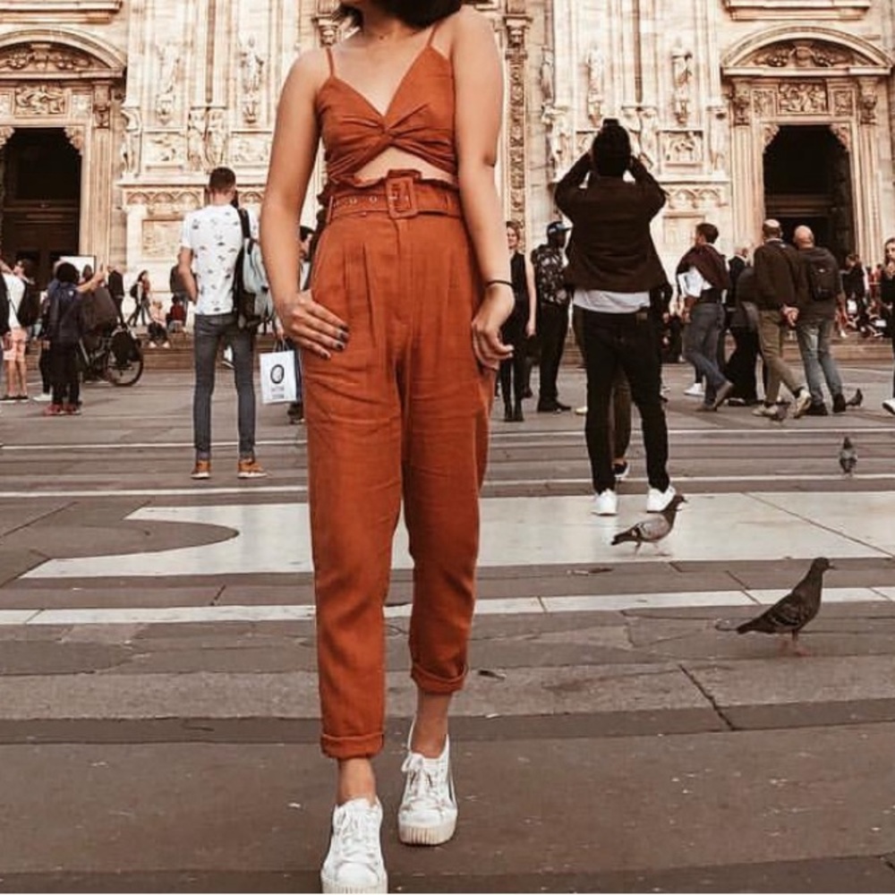 Orimono Burnt Orange Matching Set